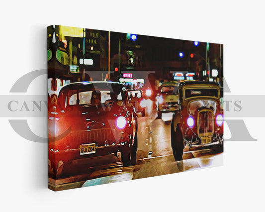 American Graffiti Canvas Wall Art Movie Oil Painting Canvas Print