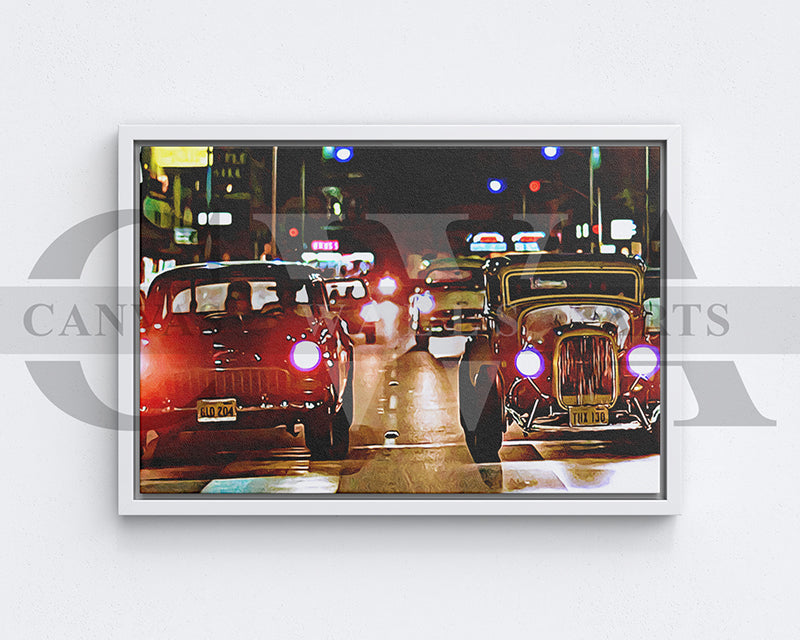 American Graffiti Canvas Wall Art Movie Oil Painting Canvas Print