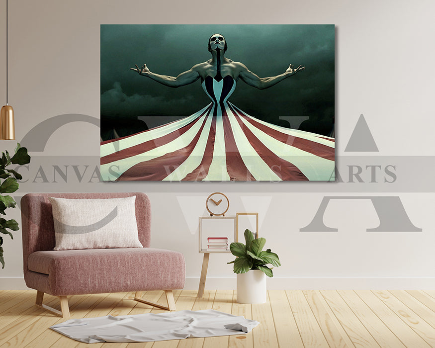 American Horror Story Canvas Wall Art Abstract Movie Poster