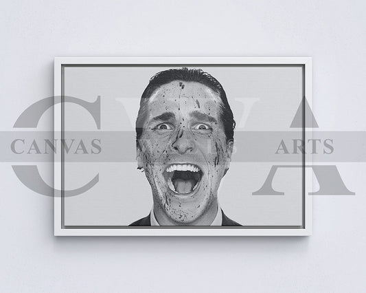 American Psycho Canvas Wall Art Movie Poster Print