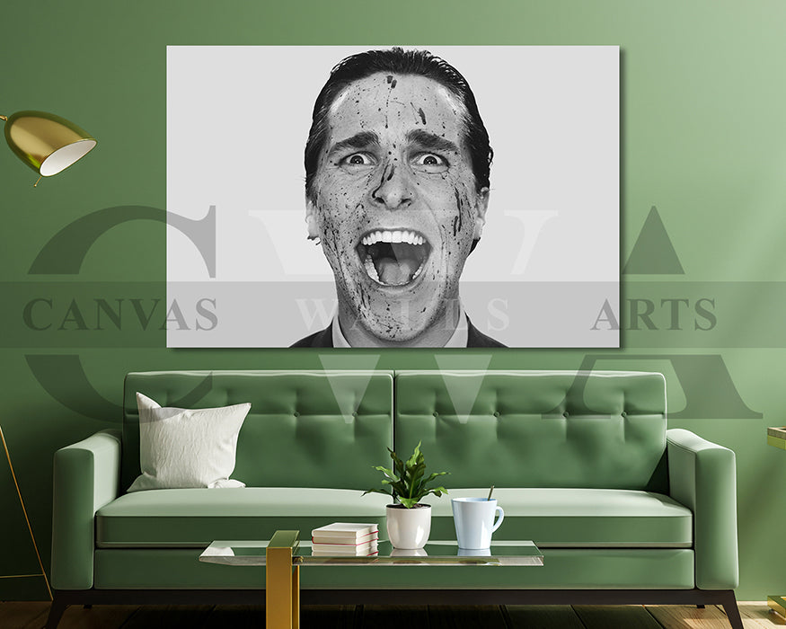 American Psycho Canvas Wall Art Movie Poster Print