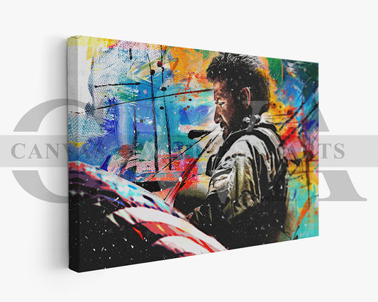 American Sniper Canvas Wall Art Abstract Movie Poster Print