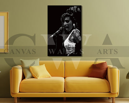 Amy Winehouse Canvas Wall Art