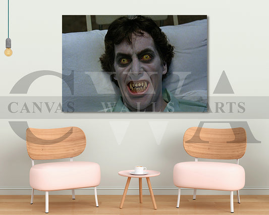 An American Werewolf in London Canvas Wall Art Abstract Movie Poster