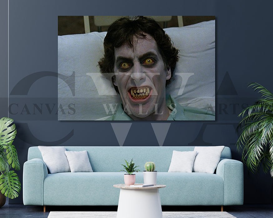An American Werewolf in London Canvas Wall Art Abstract Movie Poster