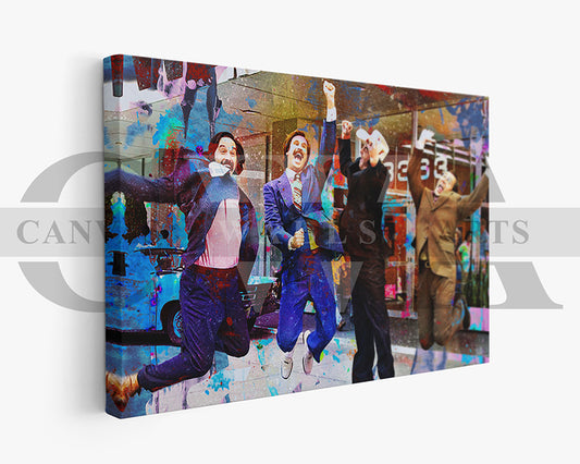Anchorman Canvas Wall Art Abstract Movie Poster Print