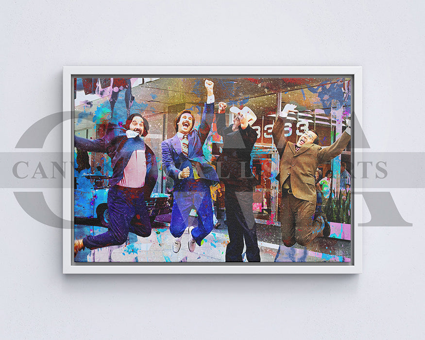 Anchorman Canvas Wall Art Abstract Movie Poster Print