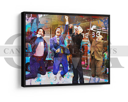 Anchorman Canvas Wall Art Abstract Movie Poster Print