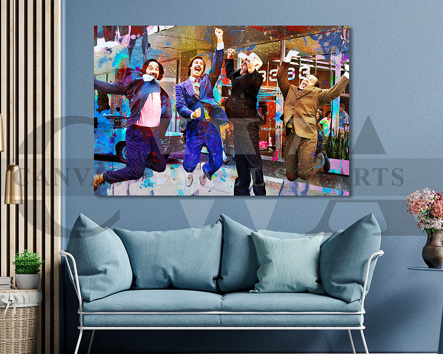 Anchorman Canvas Wall Art Abstract Movie Poster Print