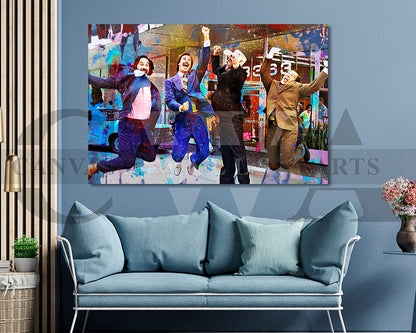 Anchorman Canvas Wall Art Abstract Movie Poster Print