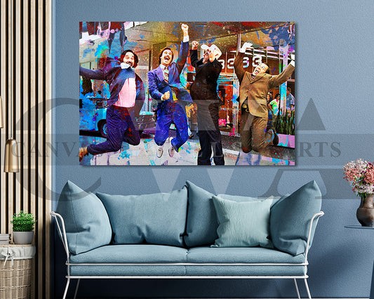 Anchorman Canvas Wall Art Abstract Movie Poster Print
