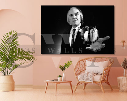 Angus Scrimm Canvas Wall Art Abstract Movie Poster Print