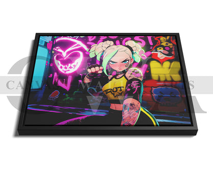 Anime Girl Canvas Wall Art