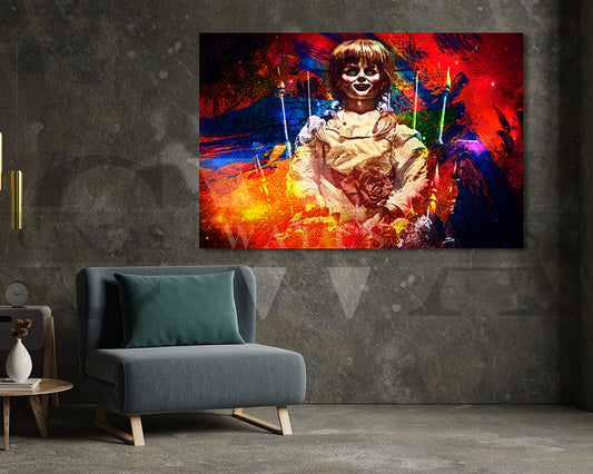 Annabelle Canvas Wall Art Abstract Movie Poster Print