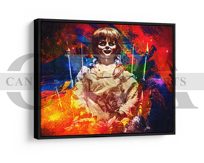 Annabelle Canvas Wall Art Abstract Movie Poster Print