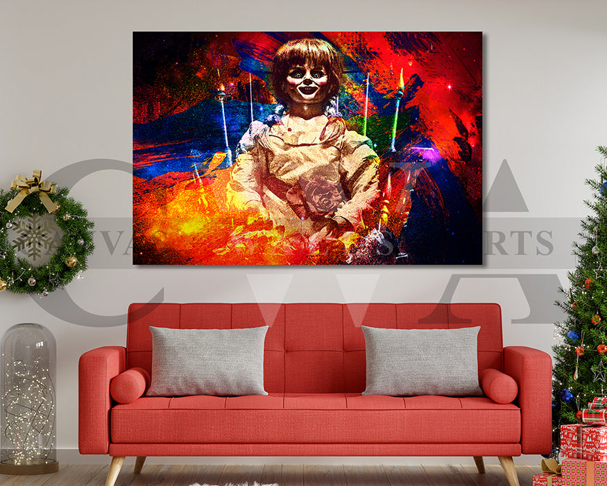 Annabelle Canvas Wall Art Abstract Movie Poster Print