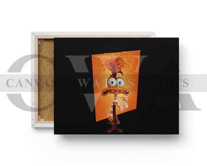 Anxiety In Inside Out Canvas Wall Art