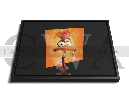Anxiety In Inside Out Canvas Wall Art