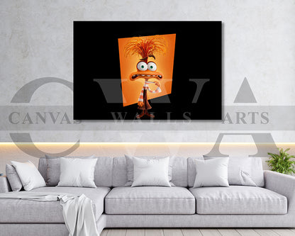 Anxiety In Inside Out Canvas Wall Art