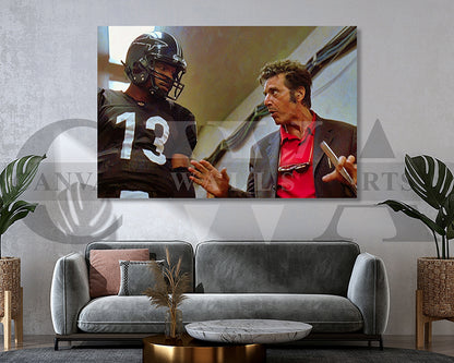 Any Given Sunday Canvas Wall Art Movie Oil Painting Canvas Print