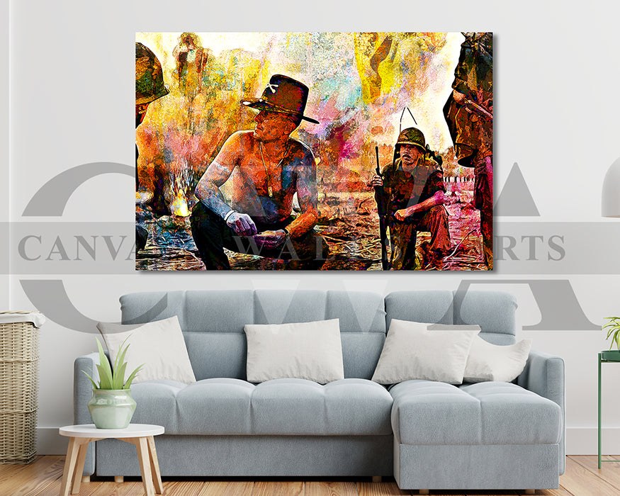 Apocalypse Now Canvas Wall Art Abstract Movie Poster Print