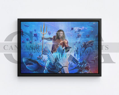 Aquaman And The Lost Kingdom Canvas Wall Art Movie Poster