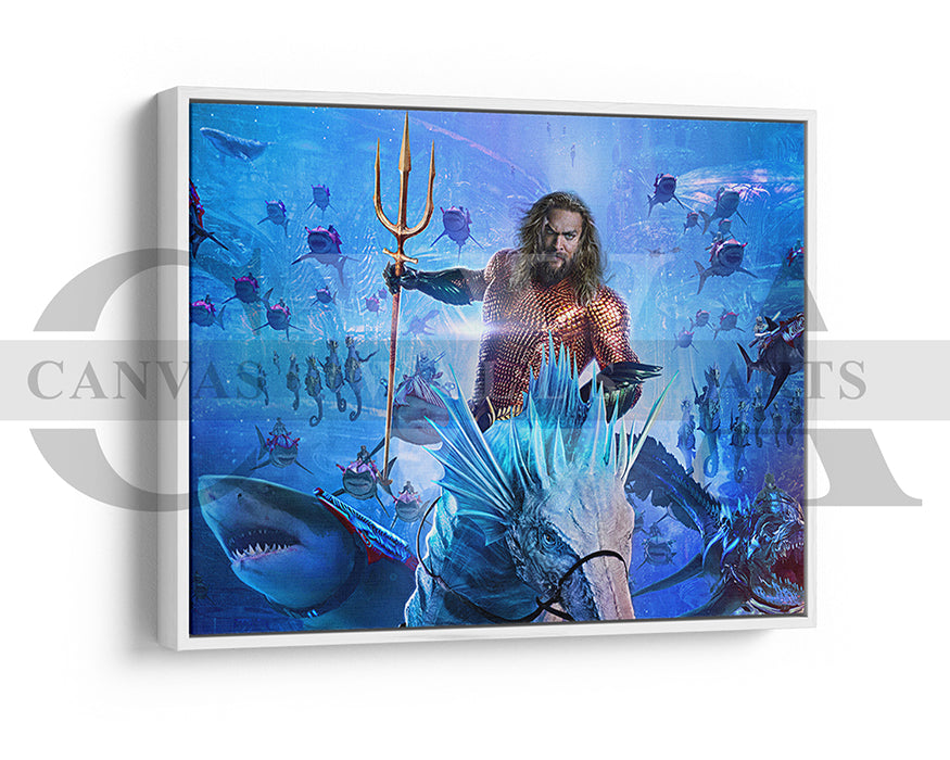 Aquaman And The Lost Kingdom Canvas Wall Art Movie Poster