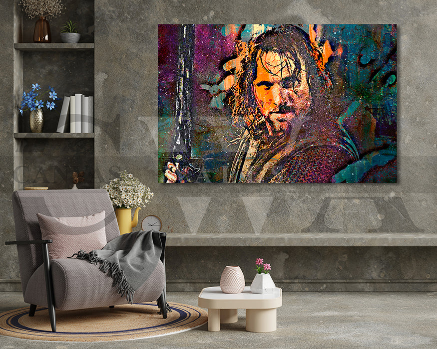 Aragorn Canvas Wall Art Abstract Movie Poster Print