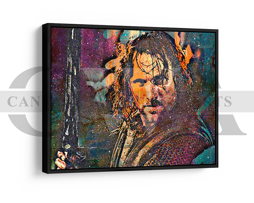 Aragorn Canvas Wall Art Abstract Movie Poster Print