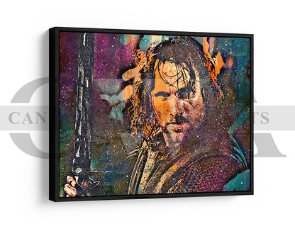 Aragorn Canvas Wall Art Abstract Movie Poster Print