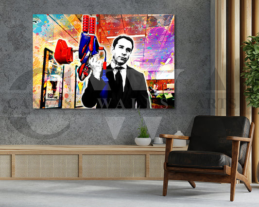 Ari Gold Canvas Wall Art Abstract Movie Poster Print