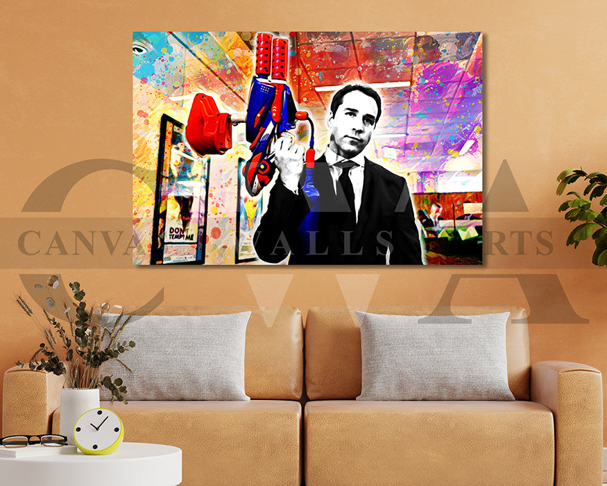 Ari Gold Canvas Wall Art Abstract Movie Poster Print