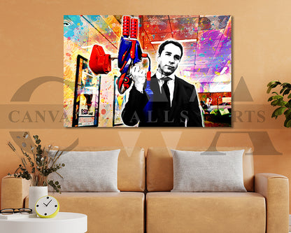 Ari Gold Canvas Wall Art Abstract Movie Poster Print