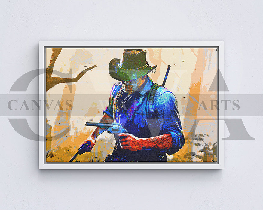 Arthur Morgan Canvas Wall Art Abstract Movie Poster Print
