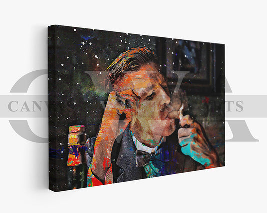 Arthur Shelby Canvas Wall Art Abstract Movie Poster Print