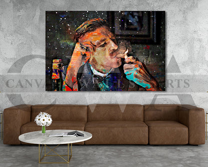 Arthur Shelby Canvas Wall Art Abstract Movie Poster Print