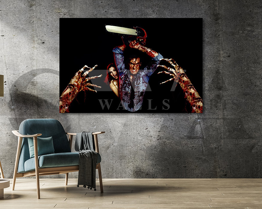 Ash vs Evil Dead Canvas Wall Art Abstract Movie Poster Print