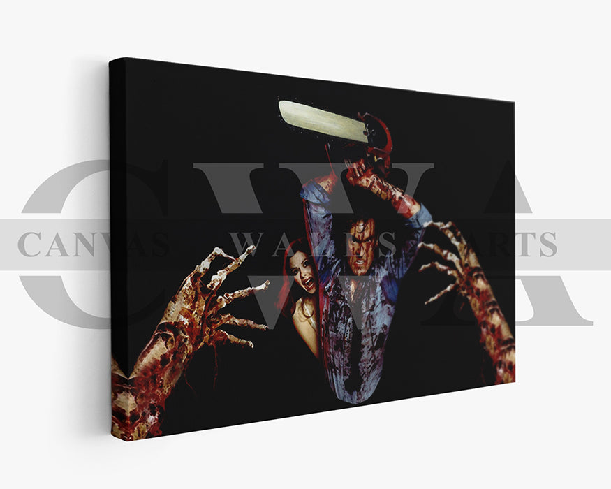 Ash vs Evil Dead Canvas Wall Art Abstract Movie Poster Print