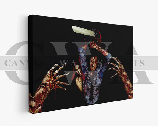 Ash vs Evil Dead Canvas Wall Art Abstract Movie Poster Print