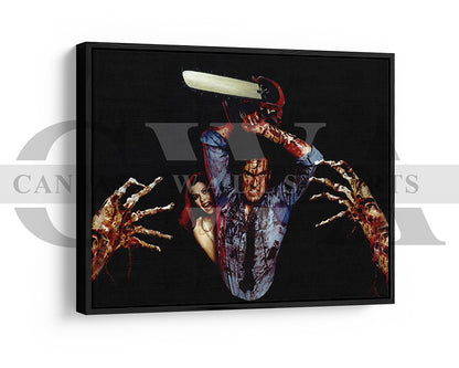 Ash vs Evil Dead Canvas Wall Art Abstract Movie Poster Print