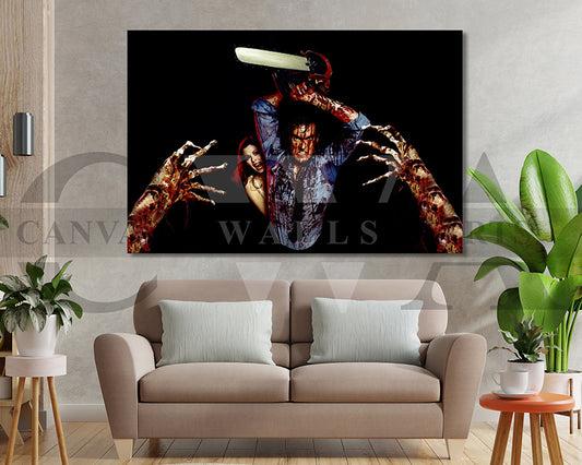 Ash vs Evil Dead Canvas Wall Art Abstract Movie Poster Print