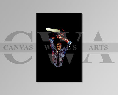 Ash vs Evil Dead Canvas Wall Art Abstract Movie Poster Frame