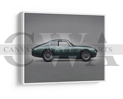 Aston Martin DB4 Canvas Wall Art Car Poster Print