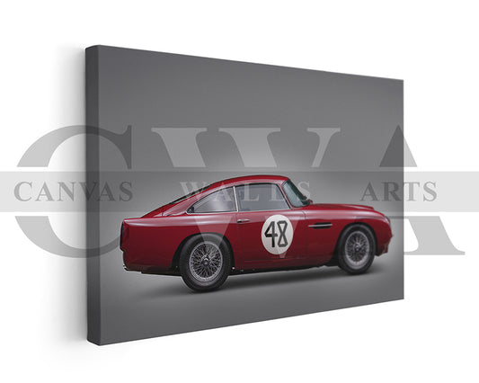 Aston Martin DB4 Canvas Wall Art Sports Car Poster Print
