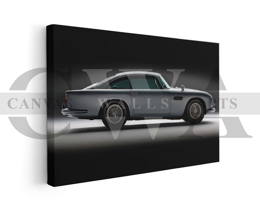 Aston Martin DB5 Canvas Wall Art Car Poster Print