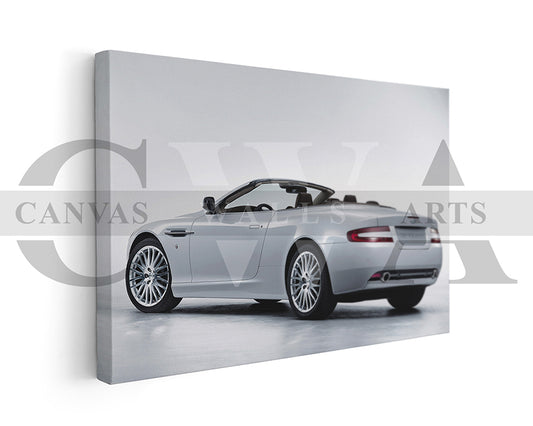 Aston Martin DB9 Canvas Wall Art Sports Car Poster Print