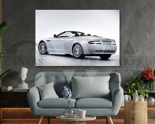 Aston Martin DB9 Canvas Wall Art Sports Car Poster Print