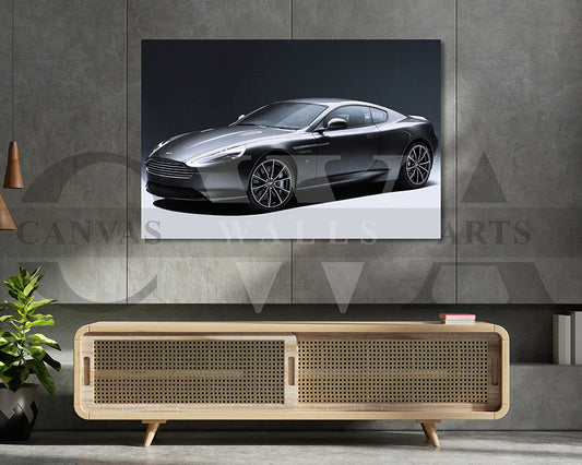 Aston Martin DB9 Canvas Wall Art Sport Car Poster Print