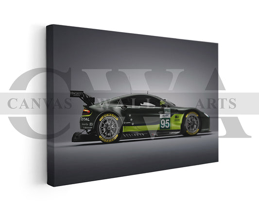 Aston Martin V8 Vantage Canvas Wall Art Car Poster Print