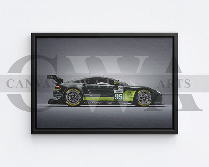 Aston Martin V8 Vantage Canvas Wall Art Car Poster Print